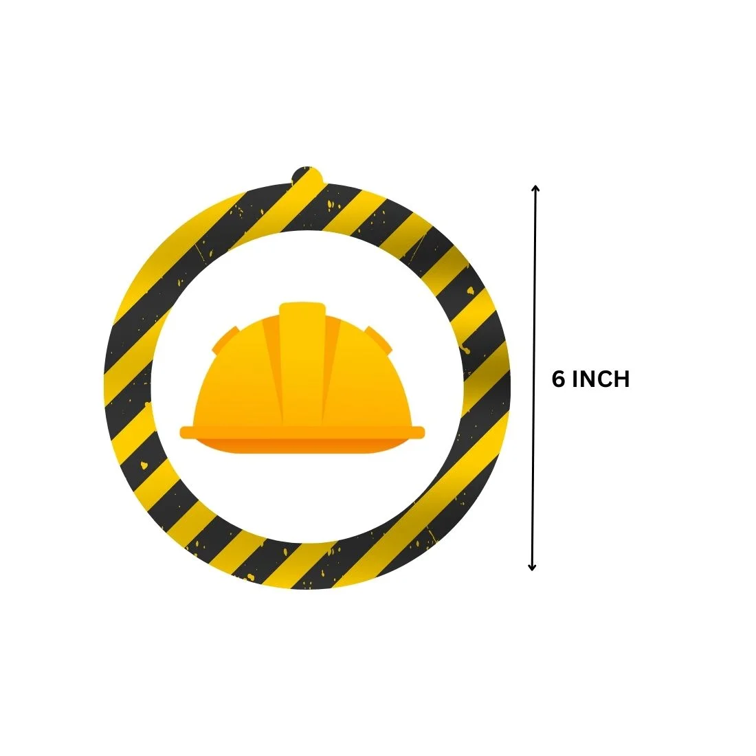 Construction Theme Birthday Party Decorations - Banner,& Dangler (6 Inches/250 GSM Cardstock/Mixcolour/19Pcs) - Premium Handcrafted 300 GSM Door Dangler by Party Decor Mall India - View 6
