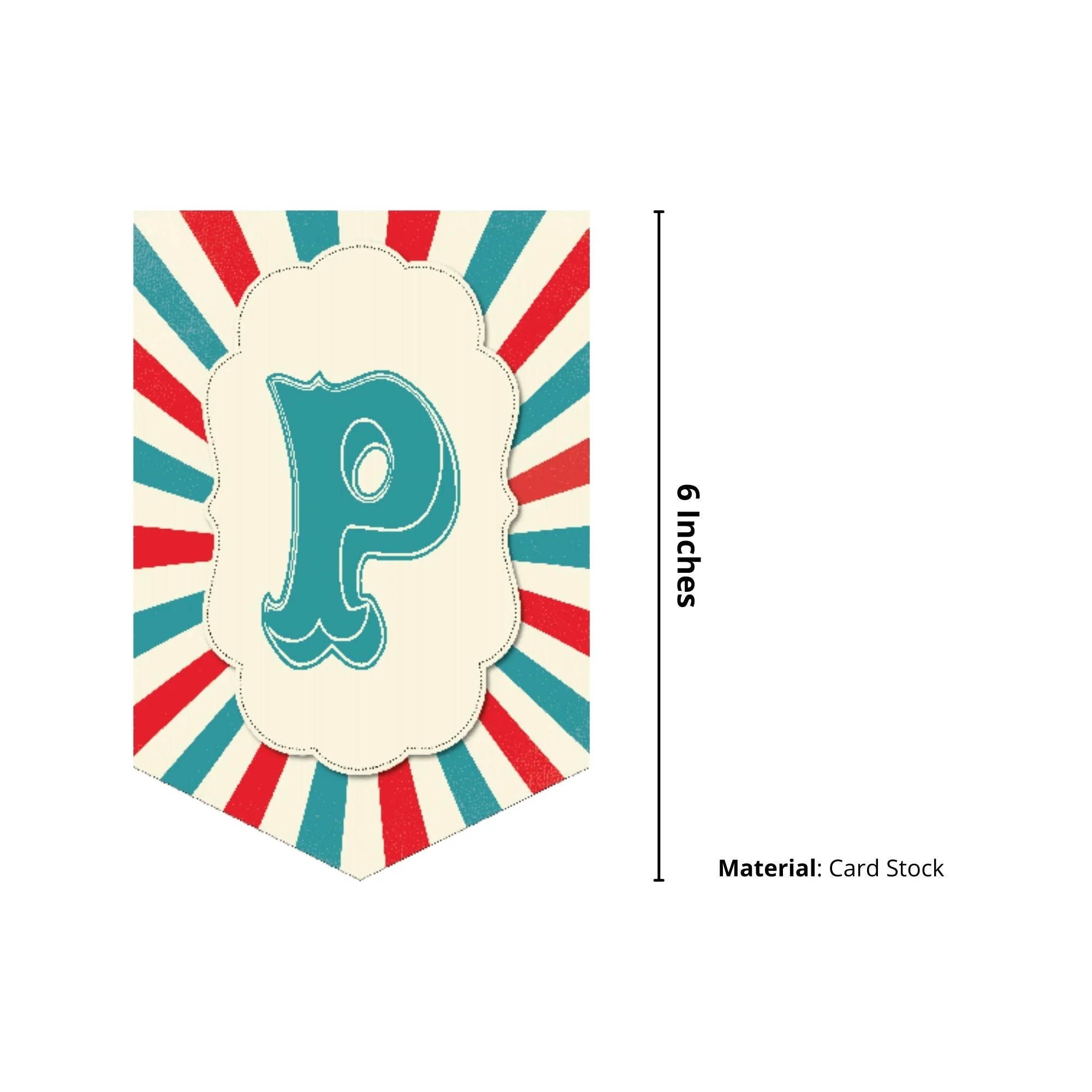 Carnival Theme Birthday Party Decorations - Banner,& Dangler (6 Inches/250 GSM Cardstock/Mixcolour/19Pcs) - Premium Handcrafted 300 GSM Door Dangler by Party Decor Mall India - View 3