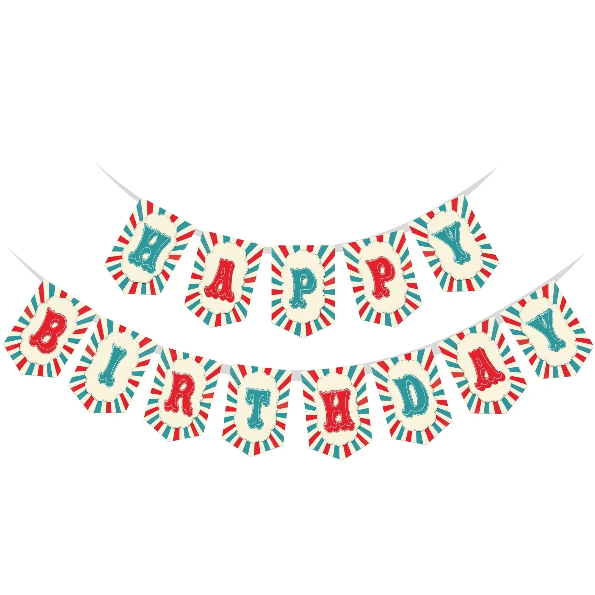 Carnival Theme Birthday Party Decorations - Banner,& Dangler (6 Inches/250 GSM Cardstock/Mixcolour/19Pcs) - Premium Handcrafted 300 GSM Door Dangler by Party Decor Mall India - View 4