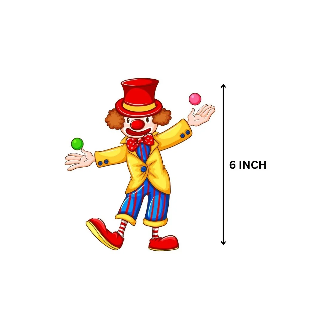 Carnival Theme Birthday Party Decorations - Banner,& Cutout (6 Inches/250 GSM Cardstock/Mixcolour/25Pcs) - Premium Handcrafted 300 GSM Paper Cutouts by Party Decor Mall India - View 6