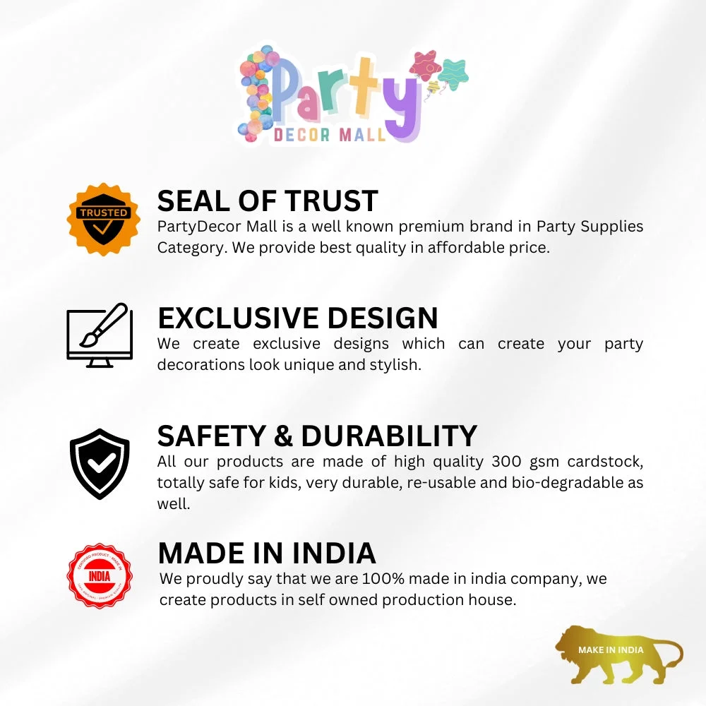 Paw Patrol Theme Theme Badges Birthday Party Supplies (Pack of 4) - 250GSM Premium Cardstock Paper (4x3 Inch) - Premium Handcrafted 300 GSM Theme Badges by Party Decor Mall India - View 6