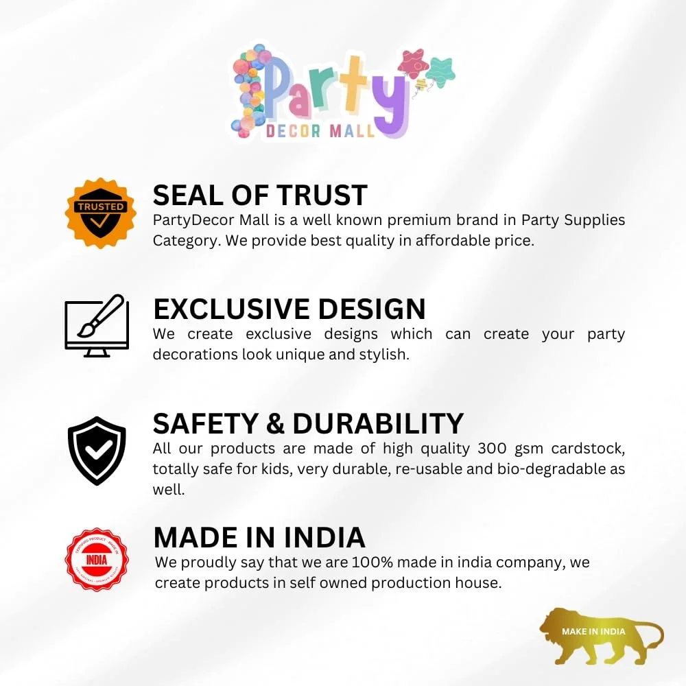 Bumble Bee Theme Birthday Badges for Kids – 4x3 Inch 250gsm Cardstock with Pin | PartyDecor Mall (Bumble Bee) - Premium Handcrafted 300 GSM Theme Badges by Party Decor Mall India - View 6