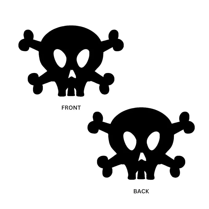 Halloween Theme Skull Dangler Decoration Items (18 Pcs) - Material-Cardstock (Skull Hanging Dangler Halloween Black) - Premium Handcrafted 300 GSM Door Dangler by Party Decor Mall India - View 3