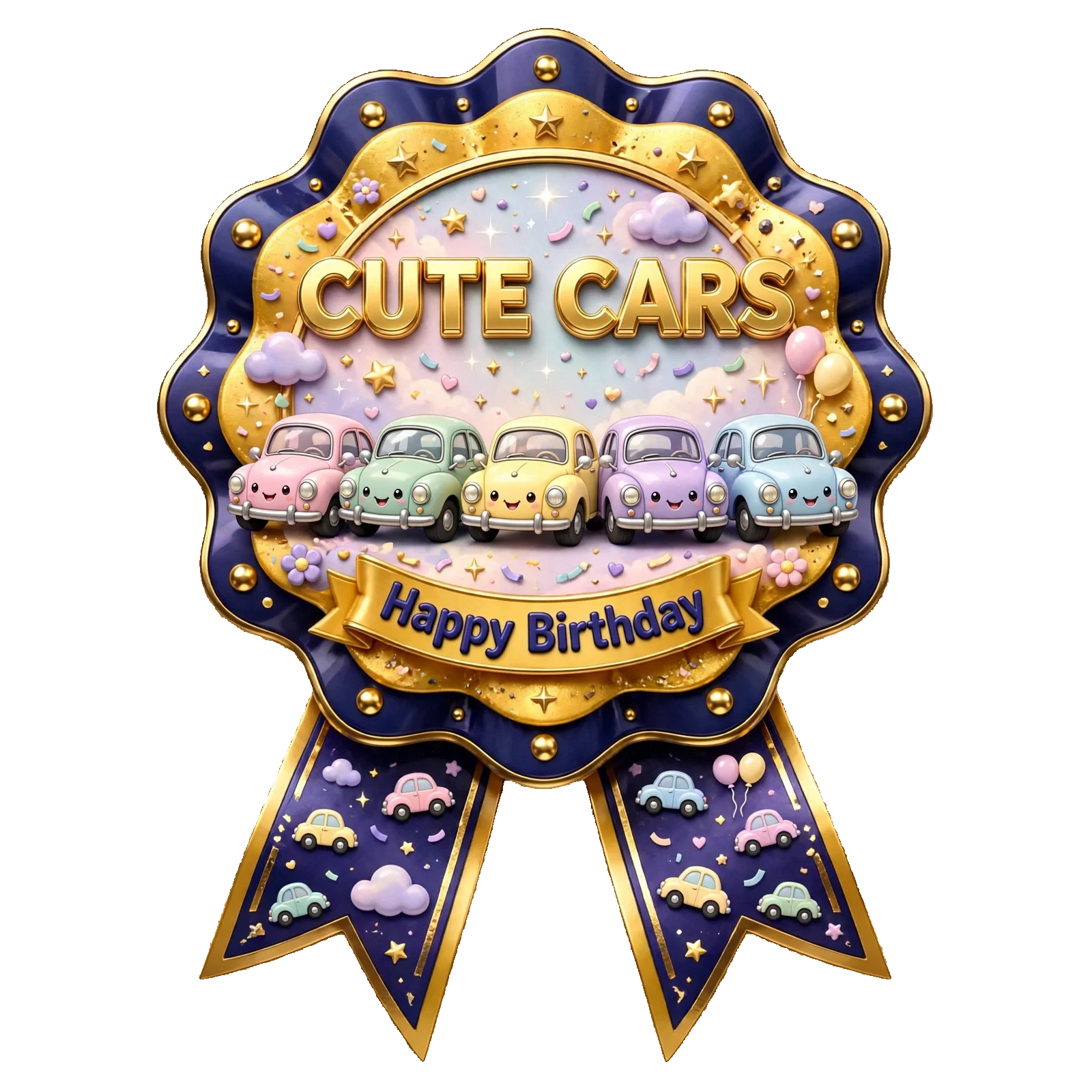 Disney Cars Theme Theme Badges Birthday Party Supplies (PACK OF 16) - 300 GSM Premium Cardstock with Pin (3.7 x 3 Inch) - Premium Party Decor Supply by Party Decor Mall - View 1