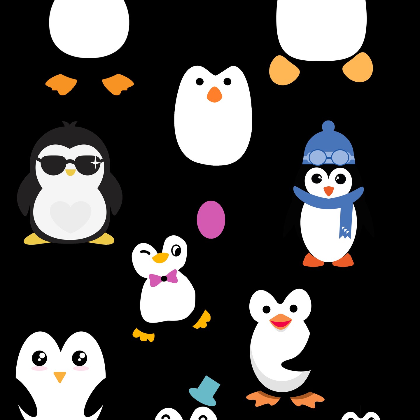Concept for Penguin theme cutouts