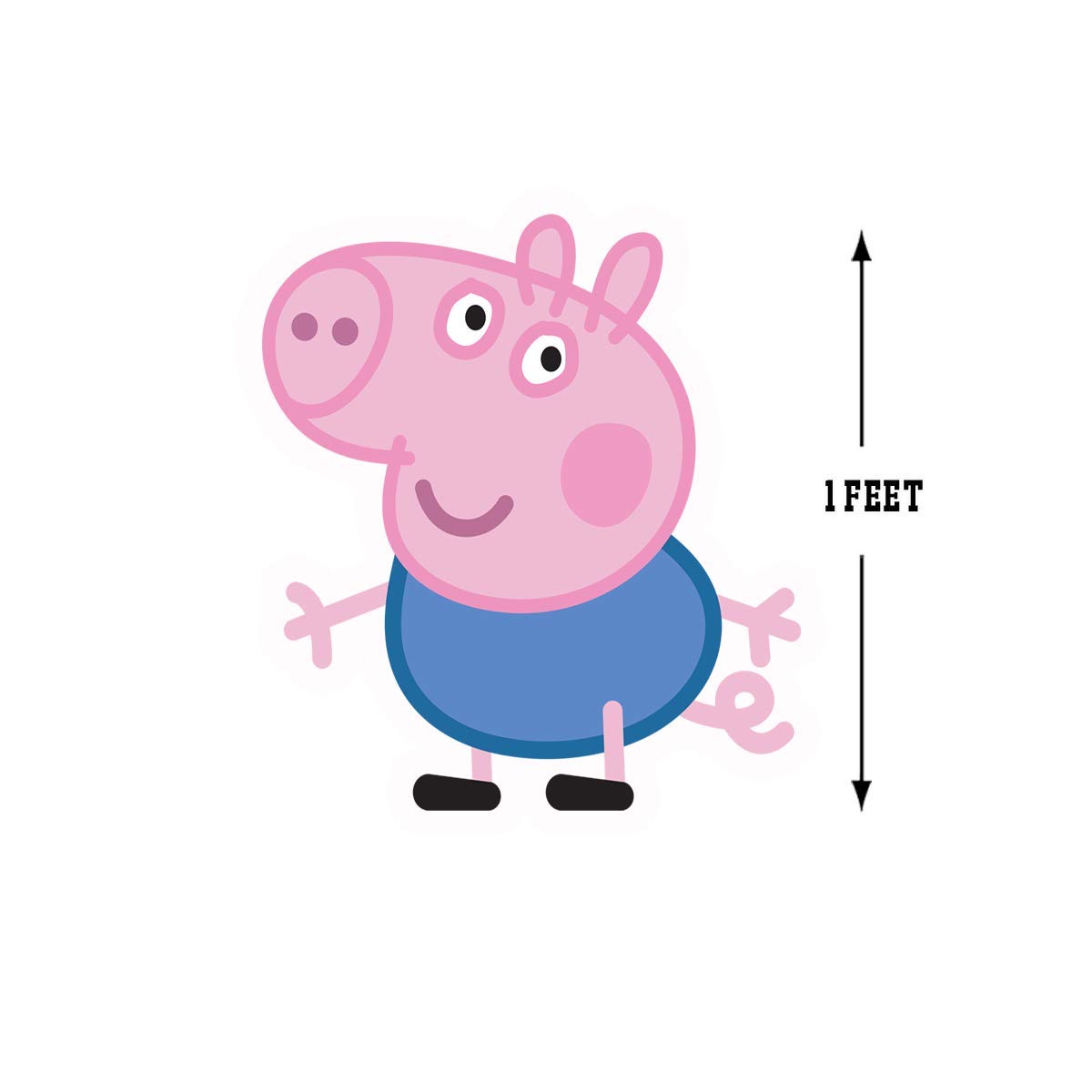Peppa Pig 1ft Cutouts for Birthday Party Decorations 8 Pcs - Premium Handcrafted 300 GSM Paper Cutouts by Party Decor Mall India - View 5