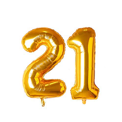 16 inches Number Foil Balloon Helium Quality -(Pack of Two Unit)