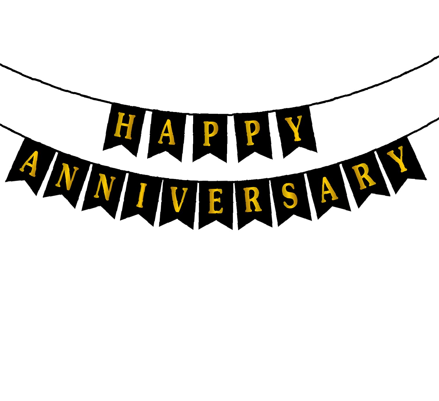 Happy Anniversary Banner - Premium Buntings by Party Decor Mall