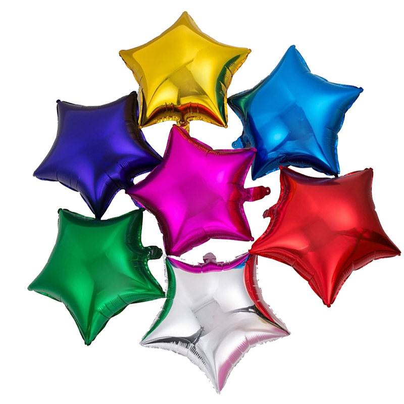 Star Foil Balloon - Premium Handcrafted 300 GSM Foil Balloon by Party Decor Mall India - View 1