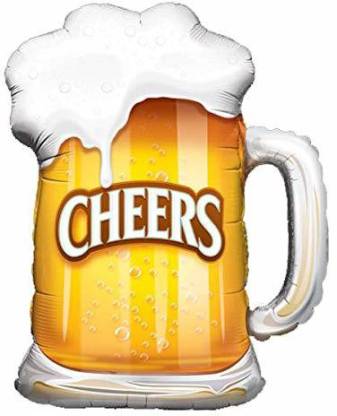 Beer Mug Cheers Foil Balloons for Bachelor’s, Birthdays & Anniversaries Decorations