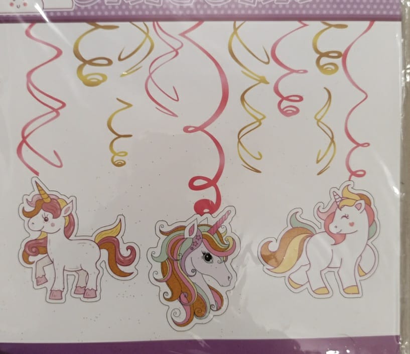 Unicorn Tassel Dangler for Happy Birthday Party Decoration - Premium Door Dangler by Party Decor Mall