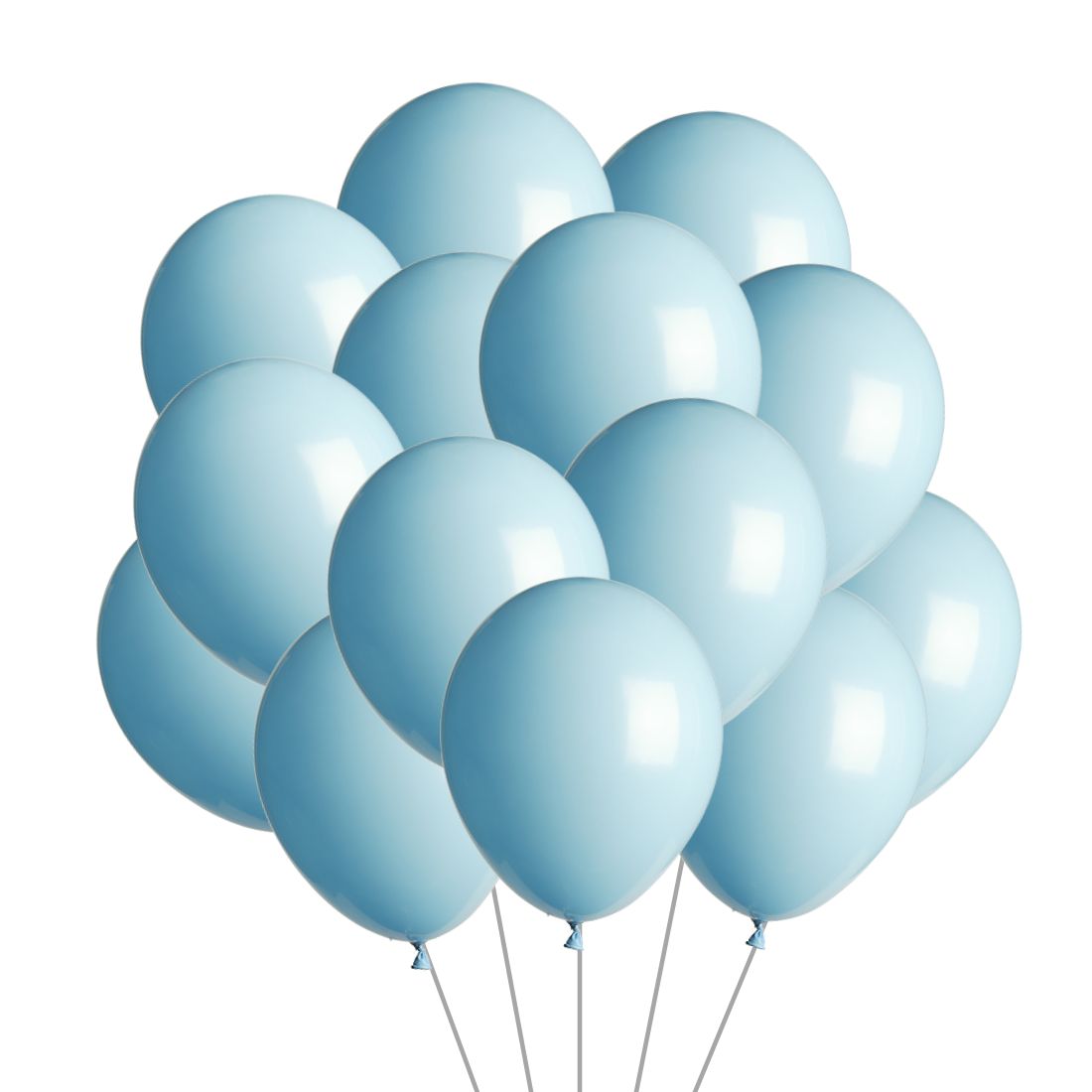 Pastel Blue Latex Balloon (50 Pcs Set) For Engagement, Wedding and Valentines Day Or Birthday Party Celebration Decoration - Premium Handcrafted 300 GSM Balloons & Decor by Party Decor Mall India - View 1