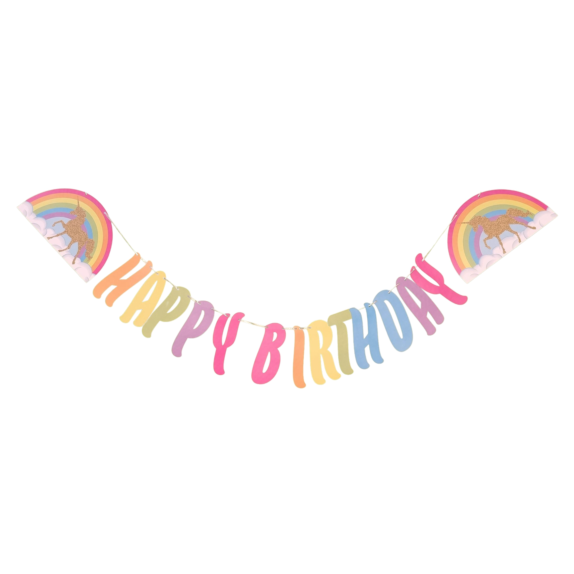Unicorn Supershape Birthday Banner (15 Pcs)