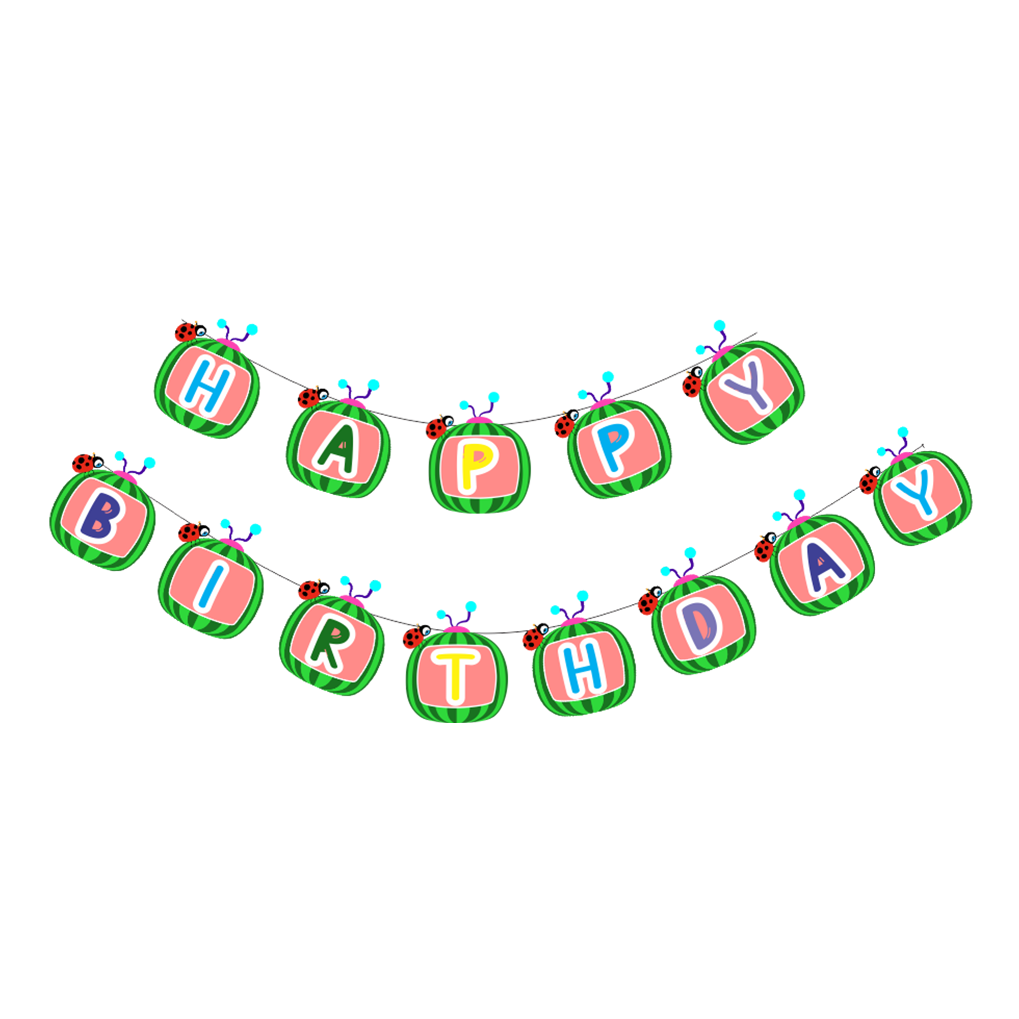 Cocomelon Banner/Bunting (13 Pcs)