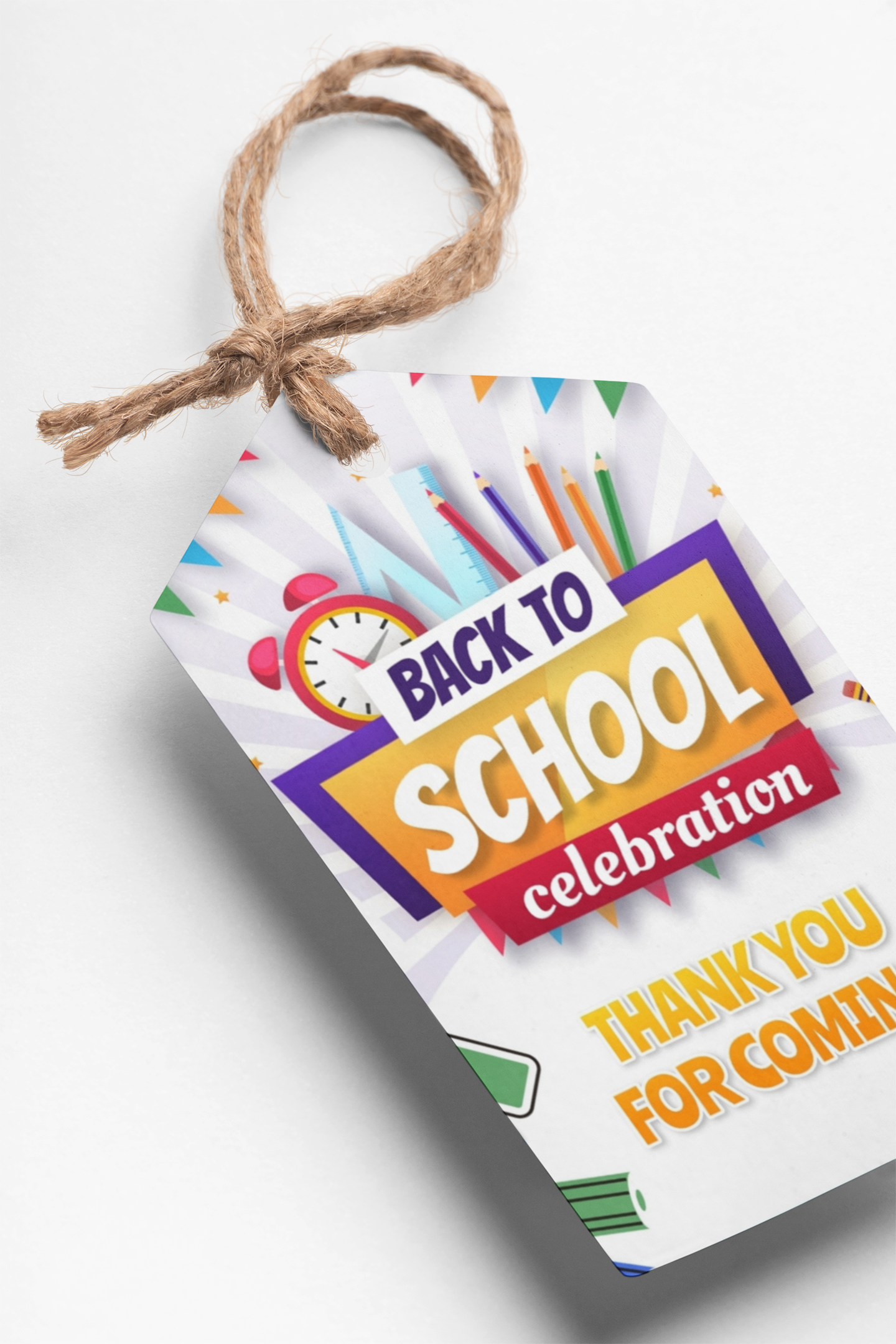 Back to School Theme Thank You Cards & Return Gift Tags - 30Pcs, 2x3.5, 250 GSM Cardstock, Green & Black (Back to School)