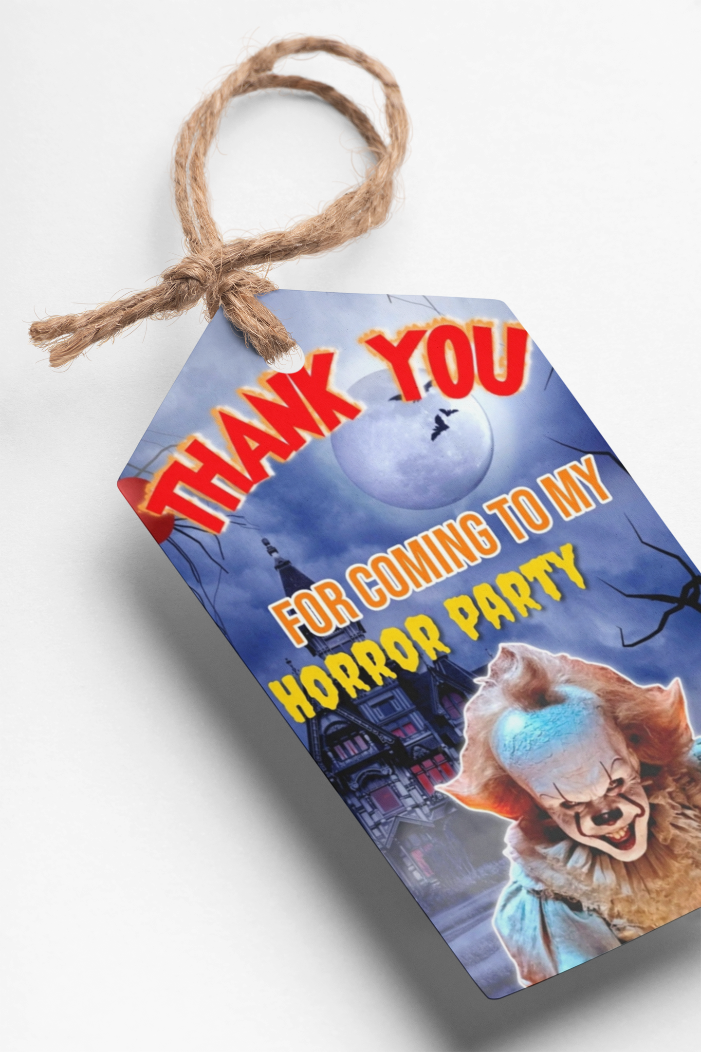 Horror Theme Thank You Cards & Return Gift Tags - 30Pcs, 2x3.5, 250 GSM Cardstock, Green & Black (Horror1)